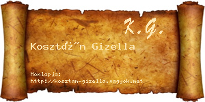 Kosztán Gizella névjegykártya